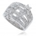 2.55 ct Ladies Round Cut Diamond Anniversary Ring In 14 kt White Gold