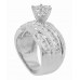 3.27 ct. TW Round Cut Diamond Engagement Ring Channel Setting