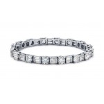 5.00 CT Round & Baguette Cut Diamond Tennis Bracelet With High Quality Diamonds