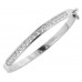 3.00 Ct TTW Channel Set Round Diamond Bangle Bracelet in 14 kt White Gold