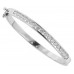 3.00 Ct TTW Channel Set Round Diamond Bangle Bracelet in 14 kt White Gold