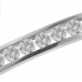 3.00 Ct TTW Channel Set Round Diamond Bangle Bracelet in 14 kt White Gold