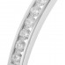 3.00 Ct TTW Channel Set Round Diamond Bangle Bracelet in 14 kt White Gold