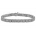 7.10 ct LadieThree Row Diamond Bracelet With High Quality Diamonds