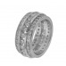 6.00 ct Round Cut Diamond Eternity Wedding Band Ring In 14 kt  White Gold