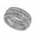 6.00 ct Round Cut Diamond Eternity Wedding Band Ring In 14 kt  White Gold