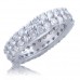 3.00 Ct. TW Round Diamond Double Wide Eternity Wedding Band