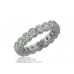 2.50 Ct. TW Round Diamond Eternity Wedding Band Ring in Bezel Setting