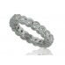 2.50 Ct. TW Round Diamond Eternity Wedding Band Ring in Bezel Setting