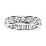 3.25 Ct. Traditional Round Diamond Eternity Wedding Band Ring Channel Setting