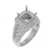 3.00 ct TW Ladies Round Cut Diamond Semi Mounting Ring 