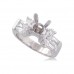 1.50 ct Ladies Round Cut Diamond Semi Mounting Ring any Head Size Abailable