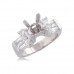 1.50 ct Ladies Round Cut Diamond Semi Mounting Ring any Head Size Abailable
