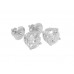 2.06 ct Ladies Round Cut Diamond Stud Earrings Screw Back In White Gold
